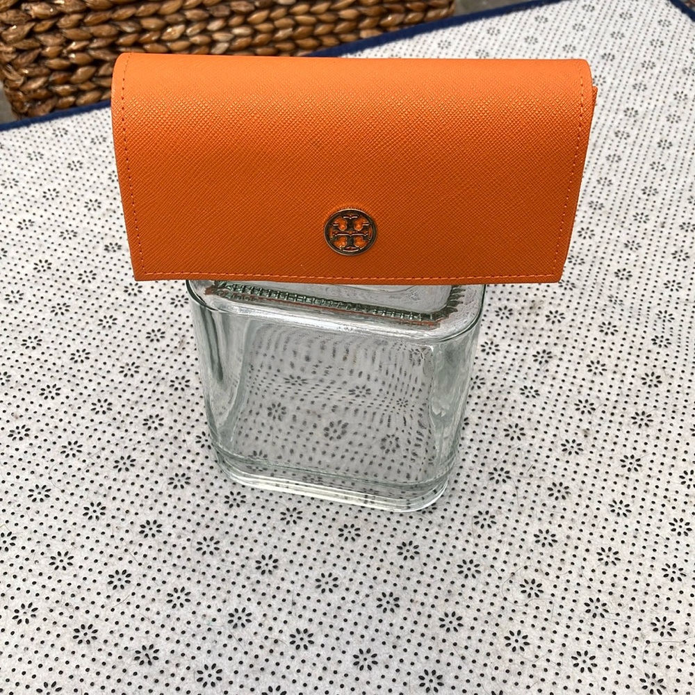 Tory Burch Orange Eye Sunglass Case